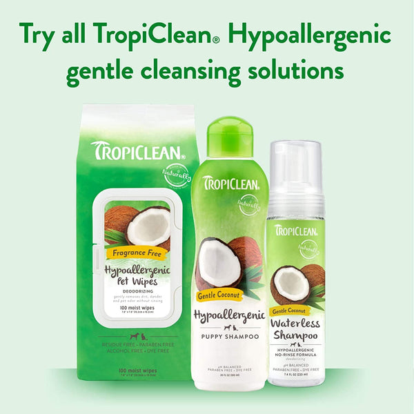 TropiClean - Hypoallergnic Shampoo Gentle Coconut for Pets/Puppy - PetStore.ae