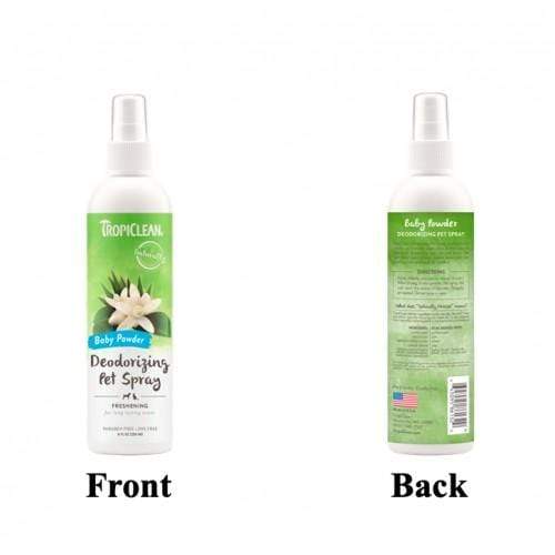 TropiClean - Baby Powder Deodorising Pet Spray for Dogs & Cats 236 ml - PetStore.ae