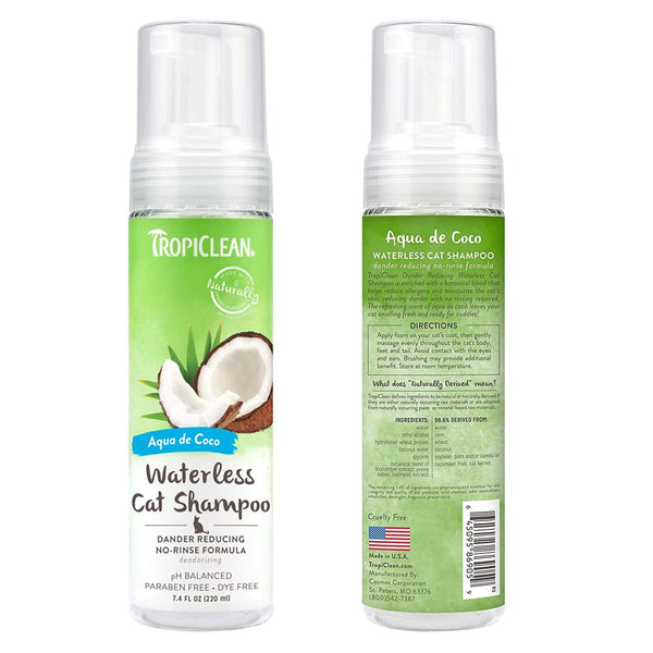 TropiClean - Waterless CAT Shampoo Dander Reducing - PetStore.ae