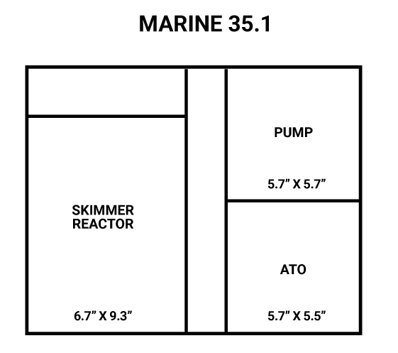 Marine 35.1 Aquarium (18″ L x 18″ W x 54