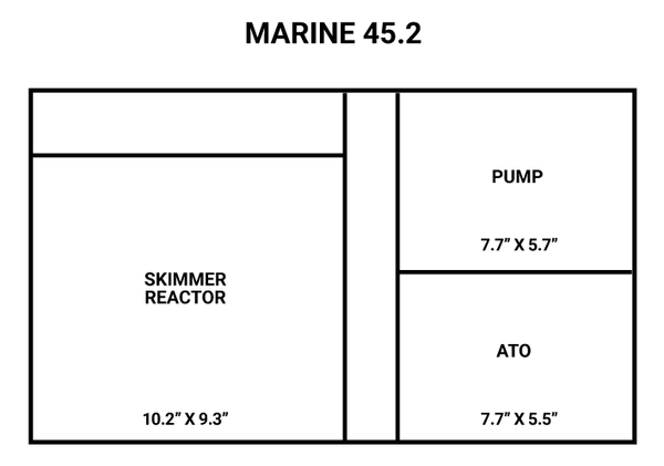 Marine 45.2 Aquarium (24″ L x 18″ W x 54″ H) - WaterBox - PetStore.ae