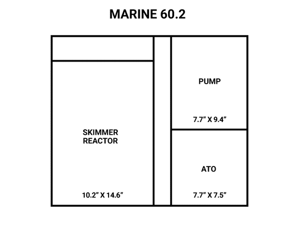 Marine 60.2 Aquarium (24″ L x 24″ W x 54″ H) - WaterBox - PetStore.ae