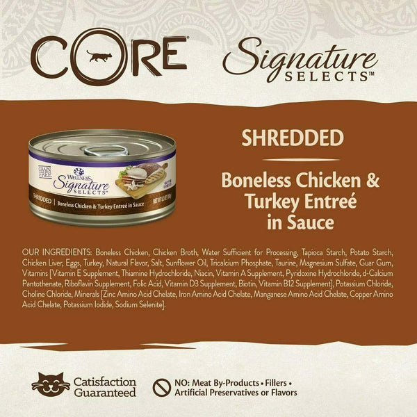 Wellness CORE Signature Selects Shredded Chicken & Turkey - PetStore.ae