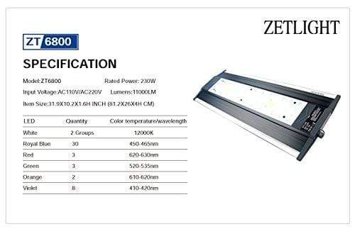 QMaven ZT6800 LED - Aquarium Light - Zetlight - PetStore.ae